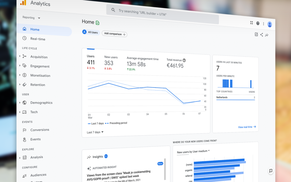 Naar Google Analytics 4 upgraden