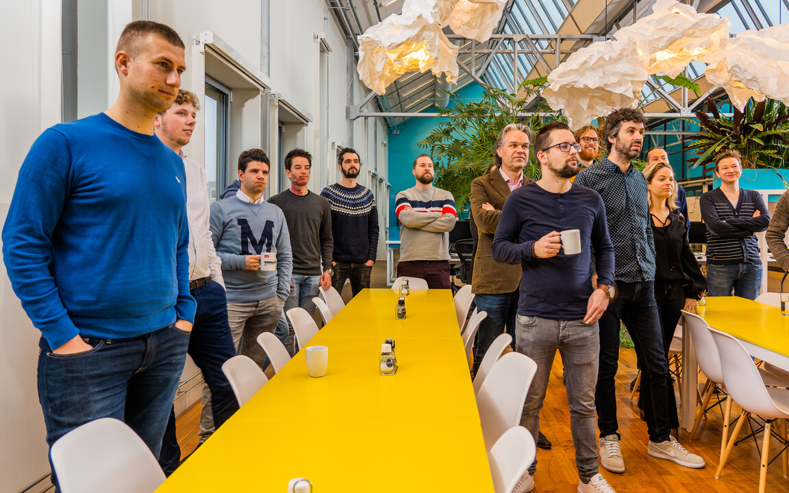 Weekly standup met het team