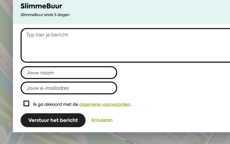 SlimmeBuur Bericht sturen