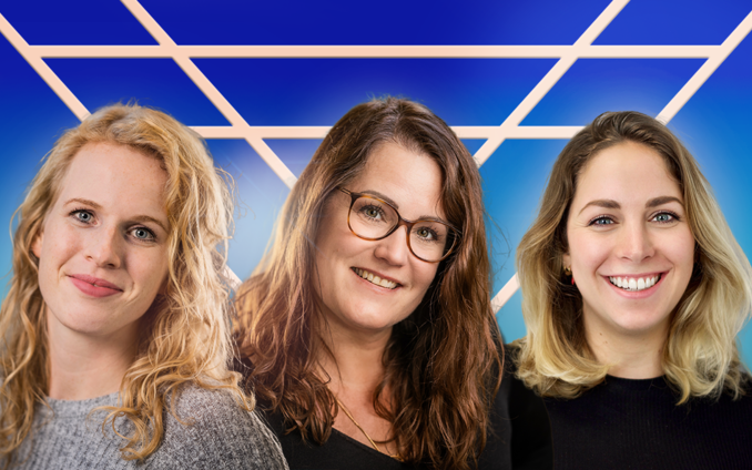 Product Owners Lisette, Sarai en Nynke