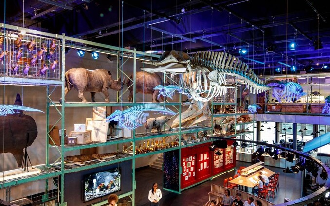 Live science zaal bij Naturalis