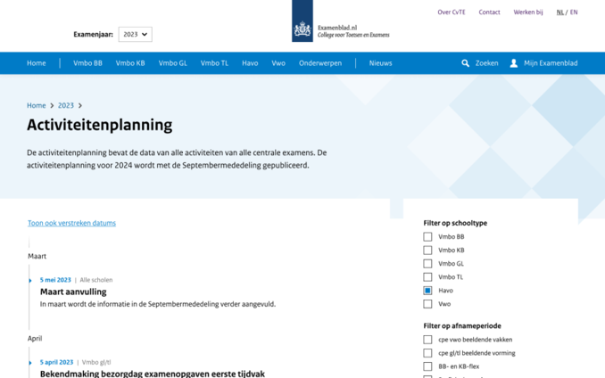 Activiteitenplanning