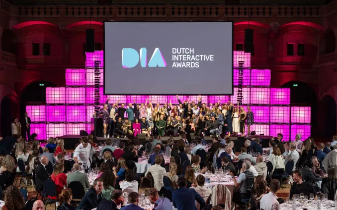 Podium met winnaars DIA