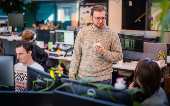 Sjors praat met Cees