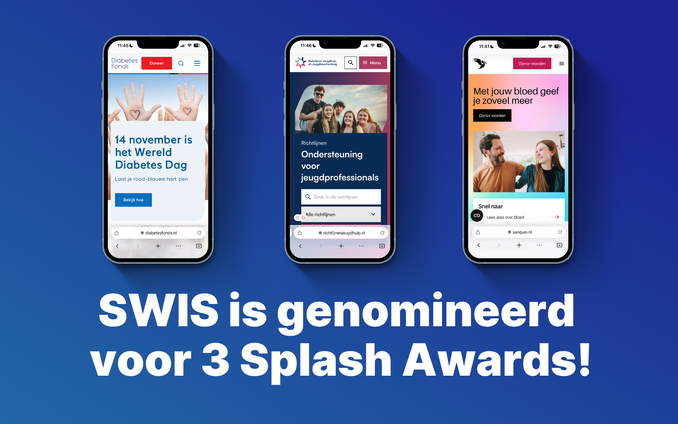 swis genomineerd voor splash awards