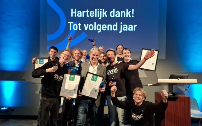 Het team van SWIS wint 2 Splash Awards