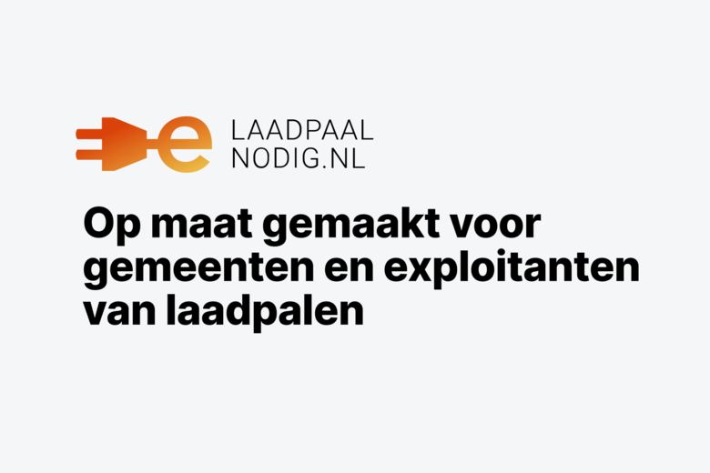 logo en de tekst: 'op maat gemaakt voor gemeenten en exploitanten van laadpalen'