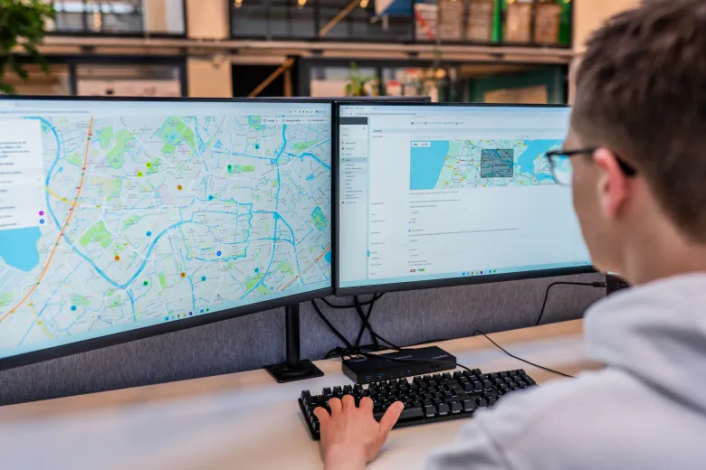 Mappi kaart op monitor